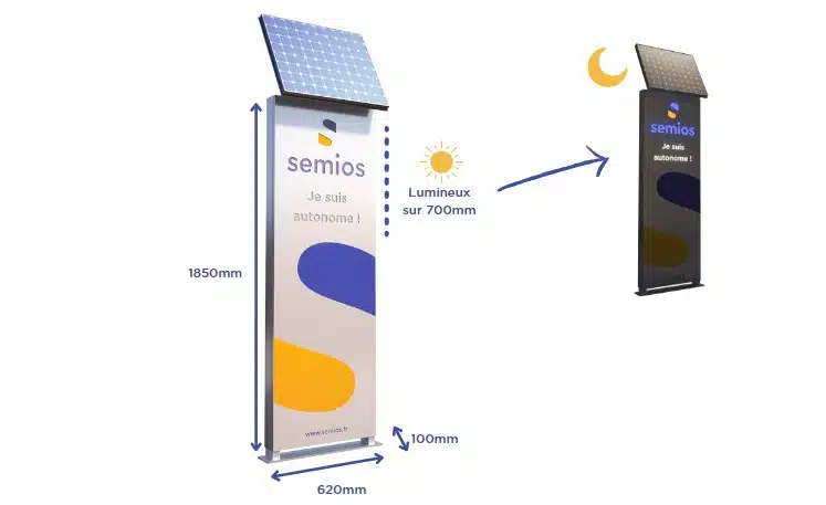 dimensions du semsiosun slim - semios